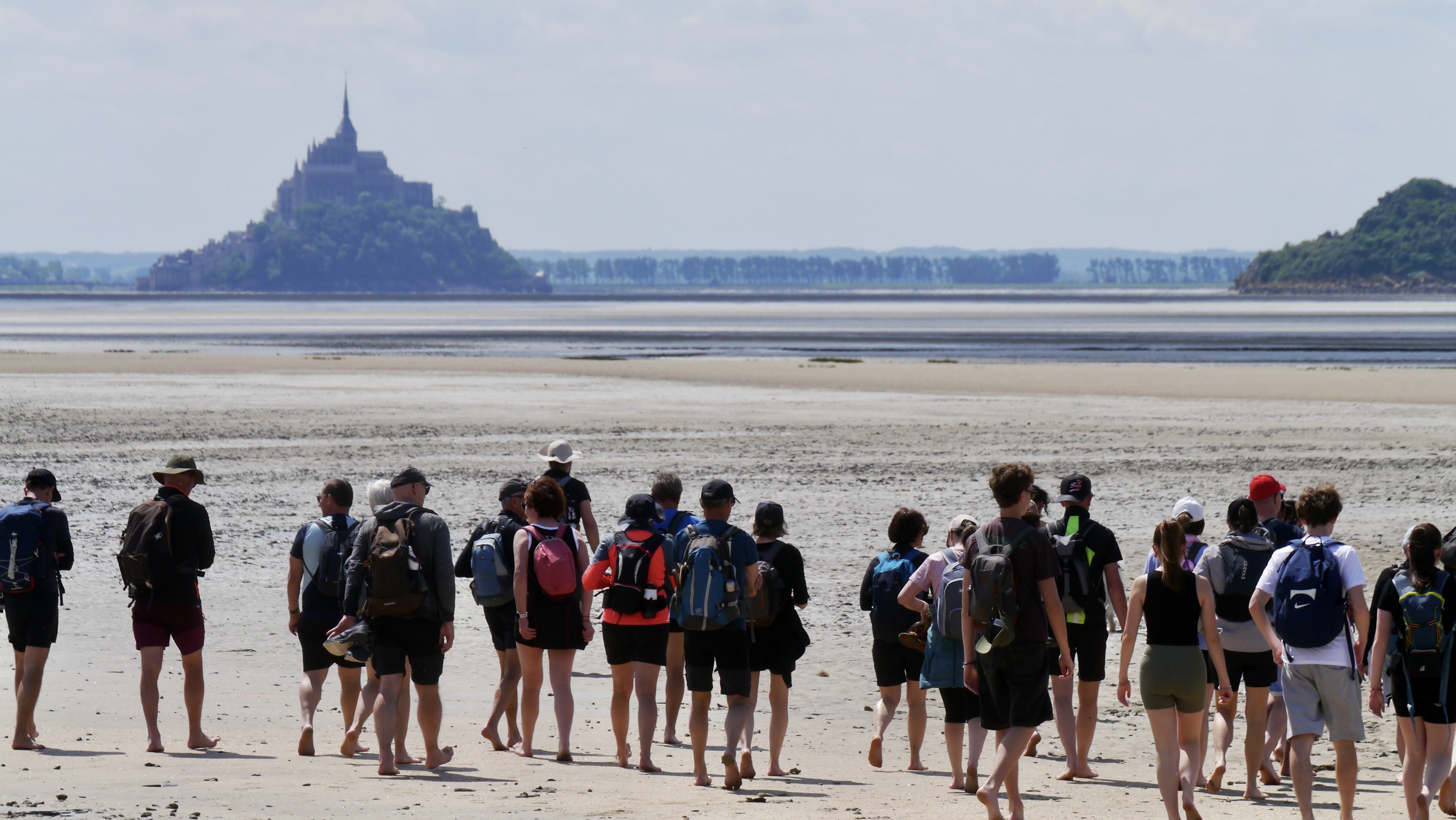 Führergruppe in der Bucht von Mont-Saint-Michel